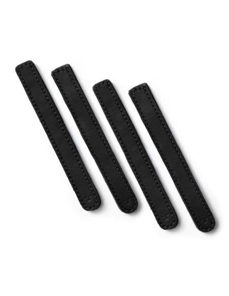 PINCES EN CUIR NOIR POUR CÂBLES DE MACHINE DE DÉCLENCHEMENT
