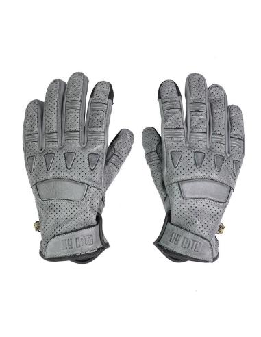 GANTS D'ÉTÉ EN CUIR PERFORÉ PILOT II GREY BY CITY