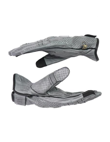 GANTS D'ÉTÉ EN CUIR PERFORÉ PILOT II GREY BY CITY
