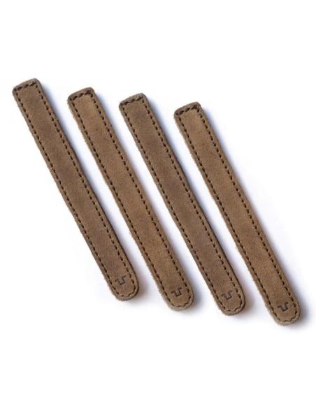 COLLIERS EN CUIR MARRON TABAC POUR CÂBLES DE TRIP MACHINE