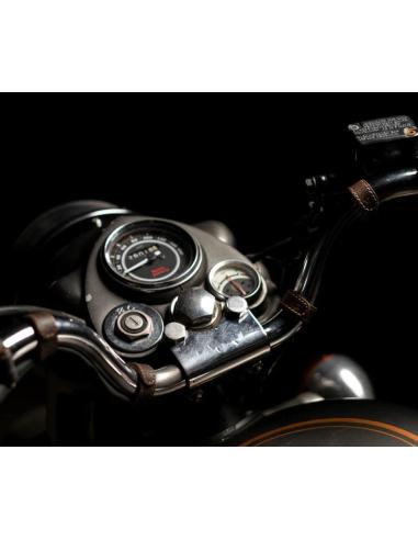 Comprar Abrazaderas De Piel Caffeine Para Cables Trip Machine a precio de oferta