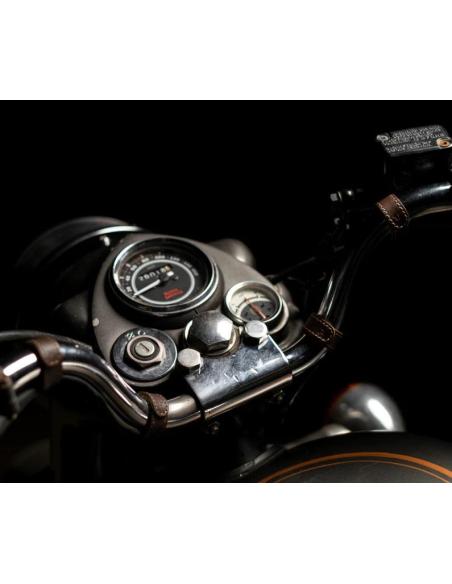 Comprar Abrazaderas De Piel Caffeine Para Cables Trip Machine a precio de oferta