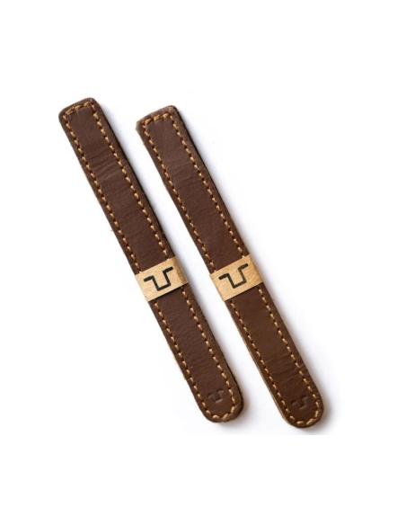Comprar Abrazaderas De Piel Cognac Para Cables Trip Machine a precio de oferta