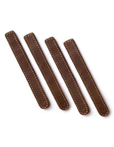 Comprar Abrazaderas De Piel Cognac Para Cables Trip Machine a precio de oferta