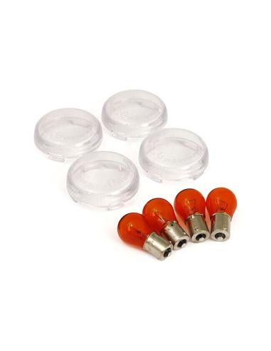 Comprar Kit Lentes Transparentes Y Bombillas Para Harley *Homologadas* a precio de oferta
