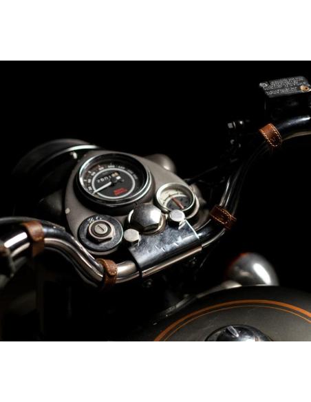 Comprar Abrazaderas De Piel Cognac Para Cables Trip Machine a precio de oferta