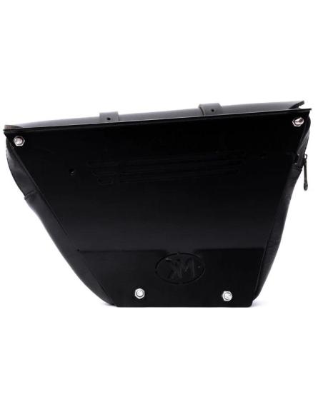SACOCHE GAUCHE TRIP MACHINE WINGMAN NOIRE POUR ROYAL ENFIELD INTERCEPTOR ET CONTINENTAL
