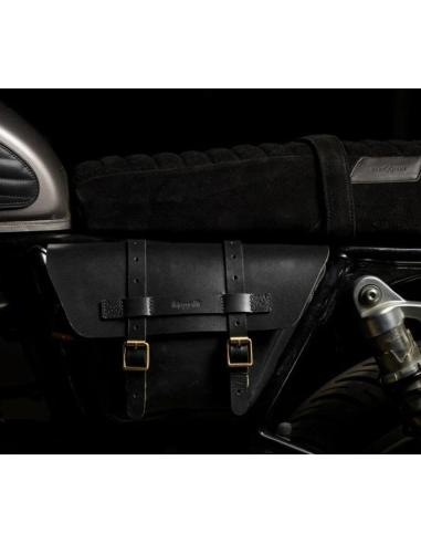 SACOCHE GAUCHE TRIP MACHINE WINGMAN NOIRE POUR ROYAL ENFIELD INTERCEPTOR ET CONTINENTAL