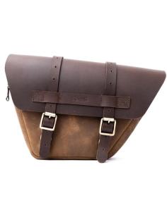 TRIP MACHINE WINGMAN ESQUERDO SADDLEBACCO TOBACCO BROWN PARA ROYAL ENFIELD INTERCEPTOR E CONTINENTAL