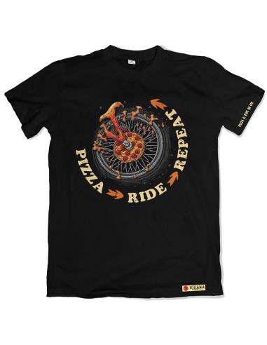 Acquista Maglietta Uomo Pizza Ride Repeat in offerta speciale