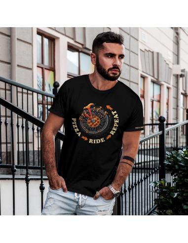 Acquista Maglietta Uomo Pizza Ride Repeat in offerta speciale