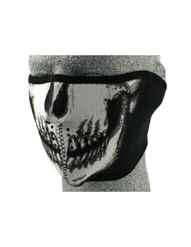 Comprar Media Mascara Skull Face Reversible A Negro a precio de oferta