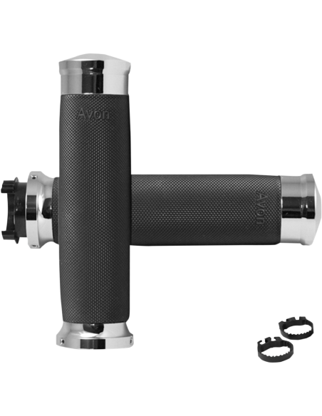 Comprar Puño 1" Avon Billet Cromo Contour Para Motos Japonesas a precio de oferta