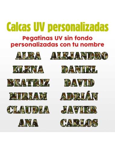 Decalque Uv Camo Personalizado Com Seu Nome