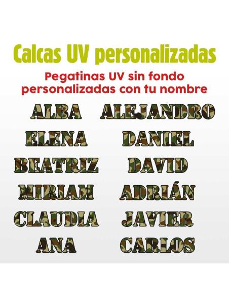 AUTOCOLLANT CAMO UV PERSONNALISÉ AVEC VOTRE NOM
