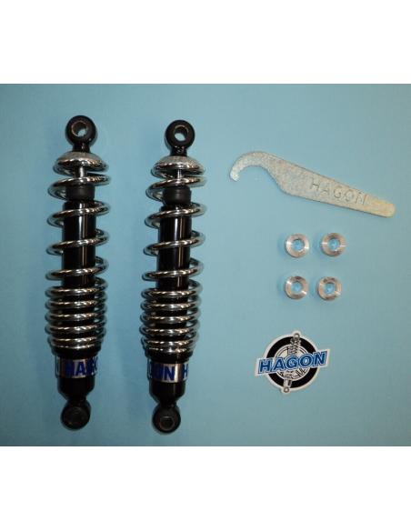 Comprar Amortiguadores Cromados Hagon 11" Sportster 2004 En Adelante a precio de oferta