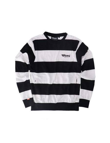 Acquista Felpa Roeg Shawn Stripes Off-White/Black a prezzo scontato