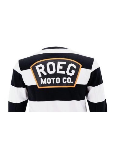 MOLETOM ROEG SHAWN STRIPES OFF-WHITE/BLACK