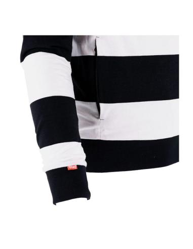 MOLETOM ROEG SHAWN STRIPES OFF-WHITE/BLACK