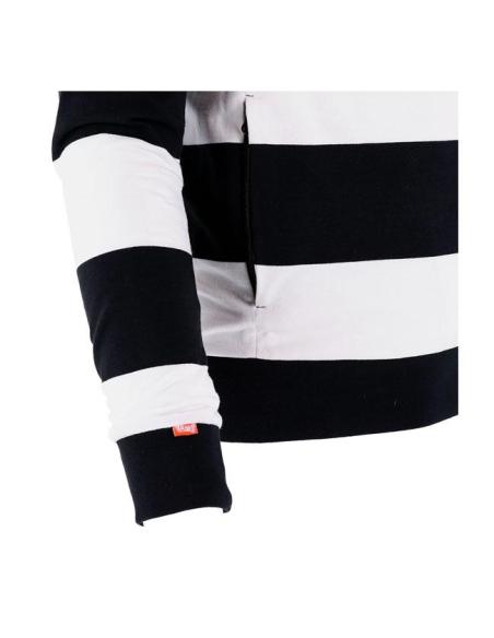 MOLETOM ROEG SHAWN STRIPES OFF-WHITE/BLACK