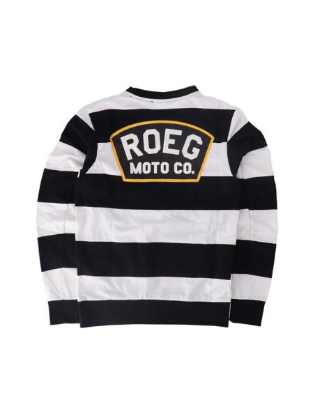 ROEG SHAWN STRIPES OFF-WHITE/BLACK SWEATSHIRT
