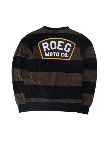 MOLETOM ROEG SHAWN STRIPES ARMY/BLACK