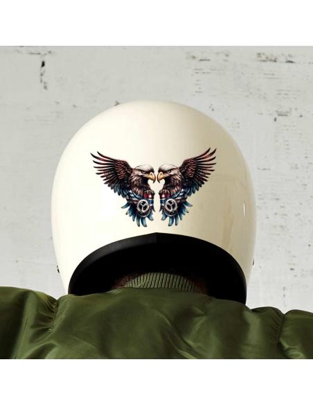 UV DECAL 16X11CM DOBLE EAGLE USA FLAG