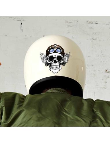 UV DECAL 16X15 AVIATOR SKULL