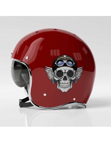 UV DECAL 16X15 AVIATOR SKULL