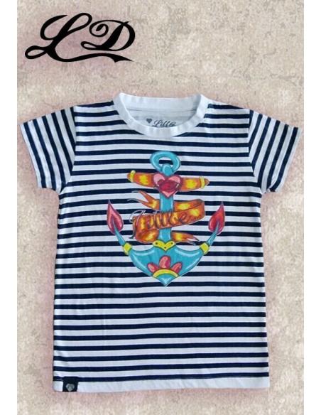T-SHIRT "LITTLE ANCHOR" OLD SCHOOL