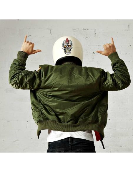Decalque Uv 10X16Cm Spark Plug Skull | Preço Promocional