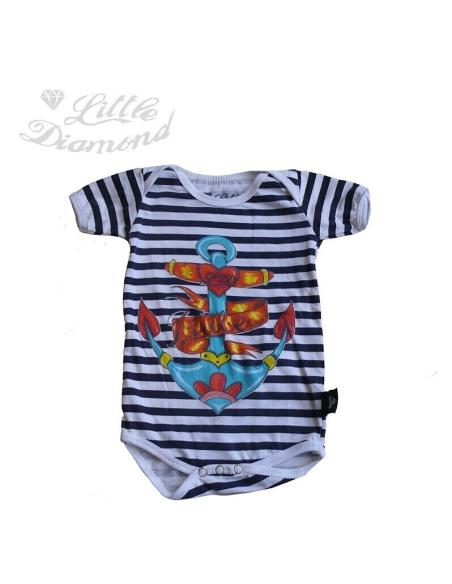 Comprar Body Para Bebe "Little Anchor" Old School a precio de oferta