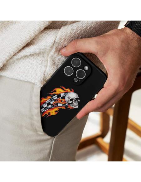 Comprar Calca Uv 9X7Cm Skull Checkers And Fire Derecha a precio de oferta
