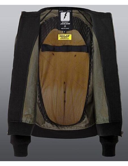 Acquista Felpa Nera Con Kevlar E Protezioni John Doe a prezzo scontato