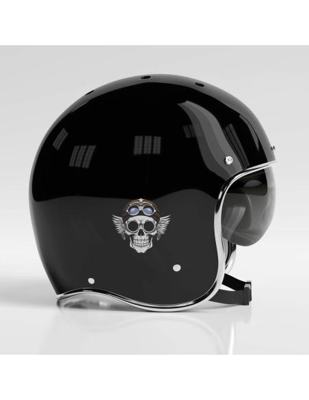 Acquista Calca UV 7.5X7.5Cm Aviator Skull in offerta speciale