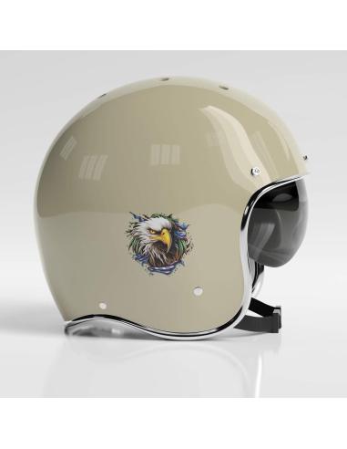 Autocollant Uv 7X7 Cm American Eagle Head | Prix Promo