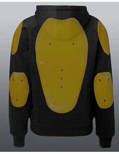 Acquista Felpa Nera Con Kevlar E Protezioni John Doe a prezzo scontato