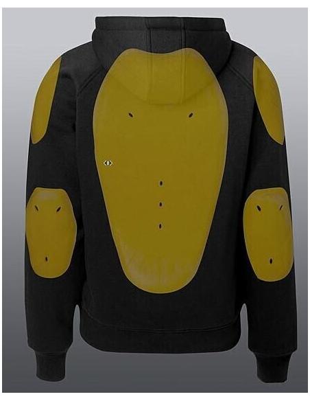 Acquista Felpa Nera Con Kevlar E Protezioni John Doe a prezzo scontato