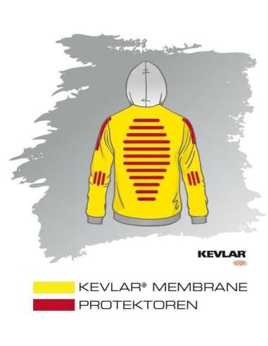 Acquista Felpa Nera Con Kevlar E Protezioni John Doe a prezzo scontato
