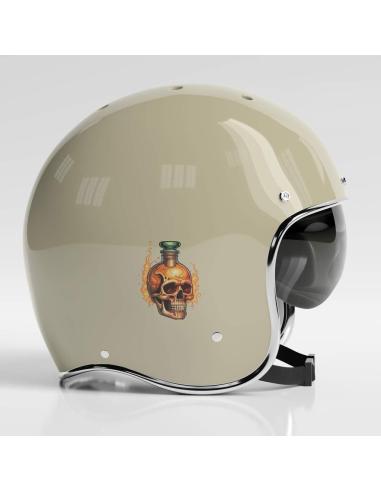 UV DECAL 6X8 CM POISON SKULL