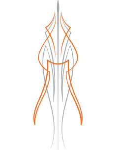 Comprar Calca Uv 15X5 Cm Pinstripe Kingman Orange And Grey a precio de oferta