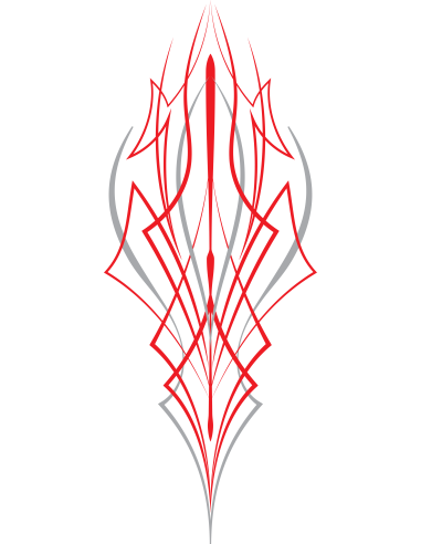 Acquista Calca Uv 8X3 Cm Pinstripe Pontiac Red And Grey a prezzo scontato