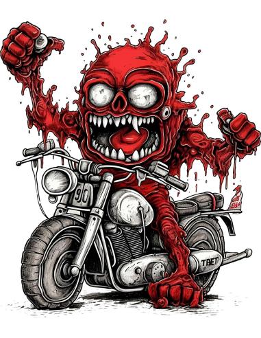 Comprar Calca Uv 6X7 Cm Red Biker Monster a precio de oferta