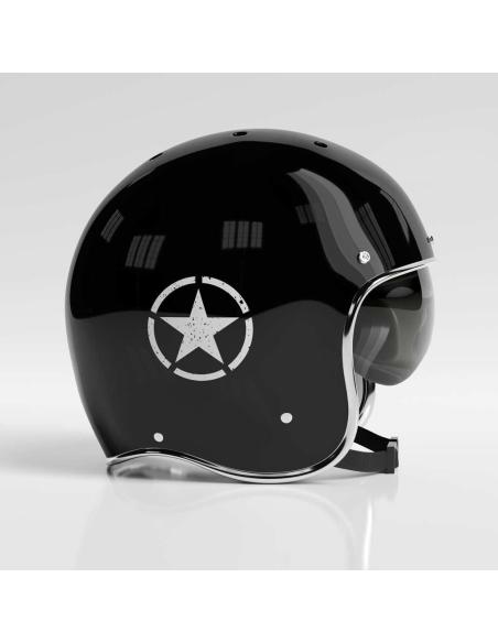 DECALQUE UV 8CM ARMY STAR WHITE