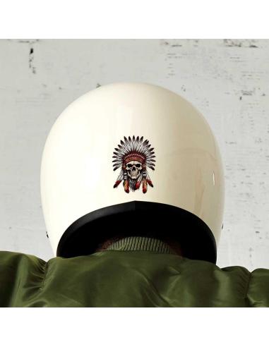 DECALQUE UV 6X8 CM INDIAN CHIEF SKULL
