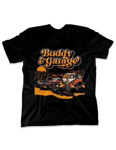 Acquista Maglietta Buddy&Garage Cartel 2023 Manica Corta Nera in offerta