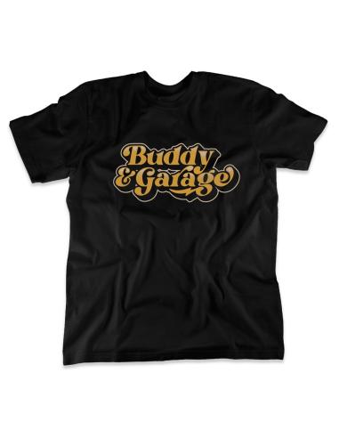 Acquista Maglietta Buddy&Garage Logo Manica Corta Nera a prezzo scontato