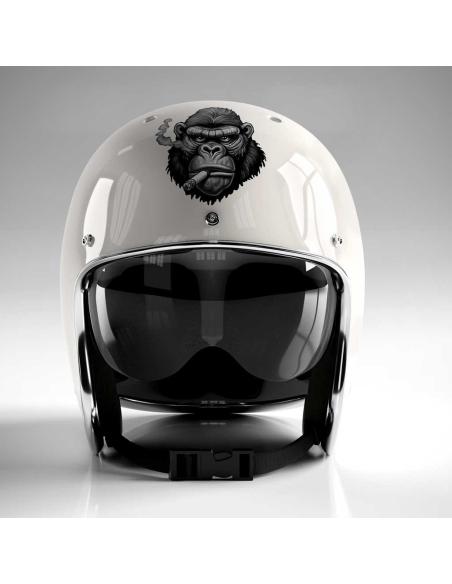 AUTOCOLLANT UV 7X7CM SMOKING GORILLA