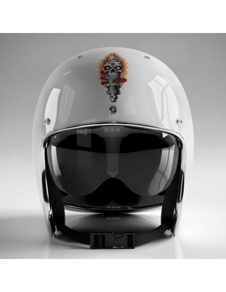 UV DECAL 5X8 SPARK PLUG SKULL FENCE THORNS