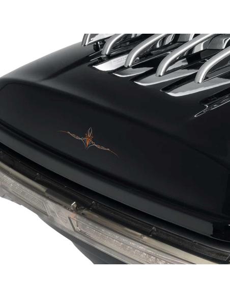 UV DECAL 8X3 CM PINSTRIPE HORIZONTAL ORANGE AND GREY